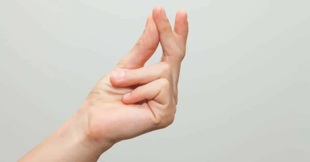 Hand beim Fingerschnippen