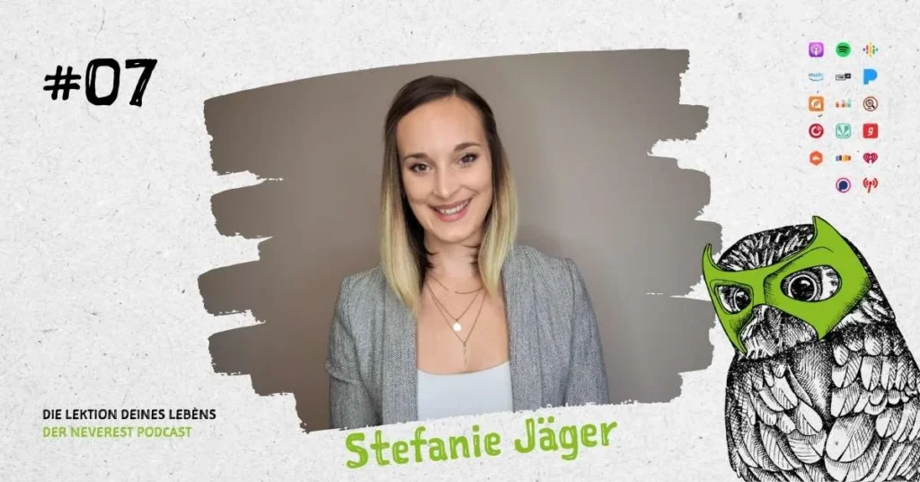 Cover der Podcast-Folge E07 von „Die Lektion deines Lebens“ mit Stefanie Jäger