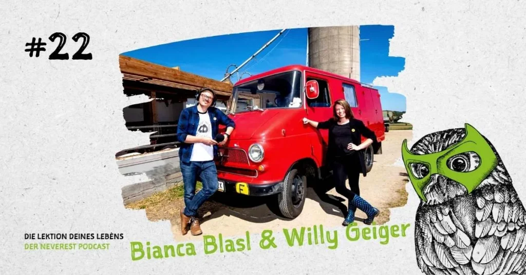 Cover der Podcast-Folge E22 von „Die Lektion deines Lebens“ mit Willy Geiger, Bianca Blasl